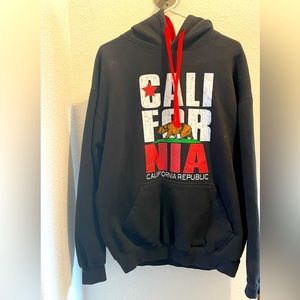 California Republic Unisex hooded sweatshirt size Large